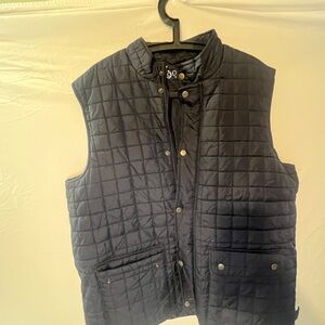 Chaps Quilted Navy Blue Men's Vest